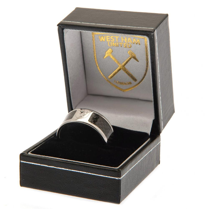 West Ham United FC Carbon Fibre Ring Small - Excellent Pick