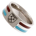 West Ham United FC Colour Stripe Ring Medium - Excellent Pick