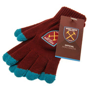 West Ham United FC Touchscreen Knitted Gloves Junior - Excellent Pick